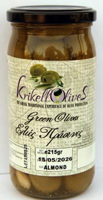 Ελιές Πράσινες/Almond 215gr 